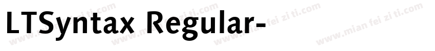 LTSyntax Regular字体转换